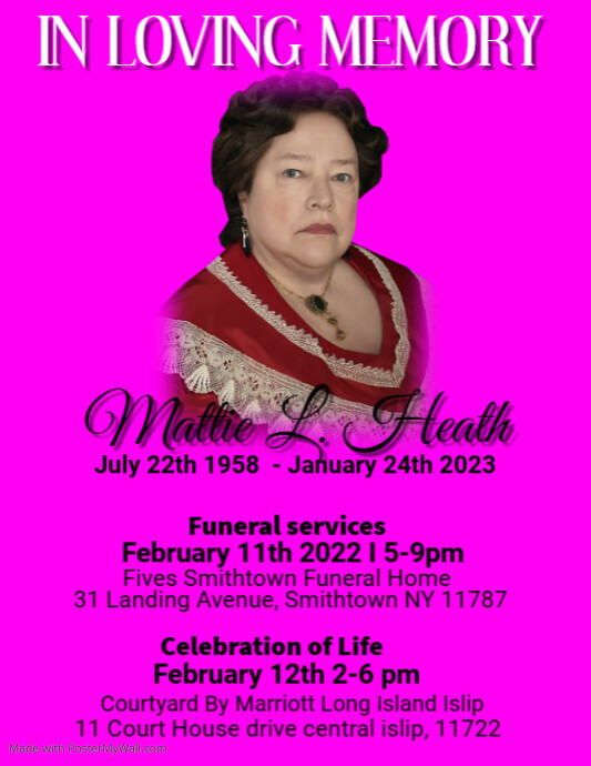 Funeral Announcement flyer,simple modern Template PosterMyWall
